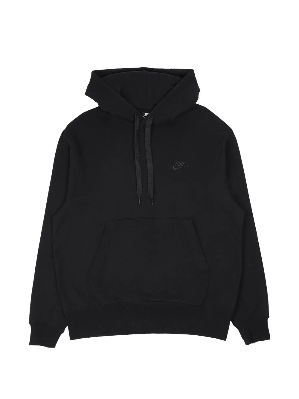 Nike logo-embroidered hoodie - Schwarz