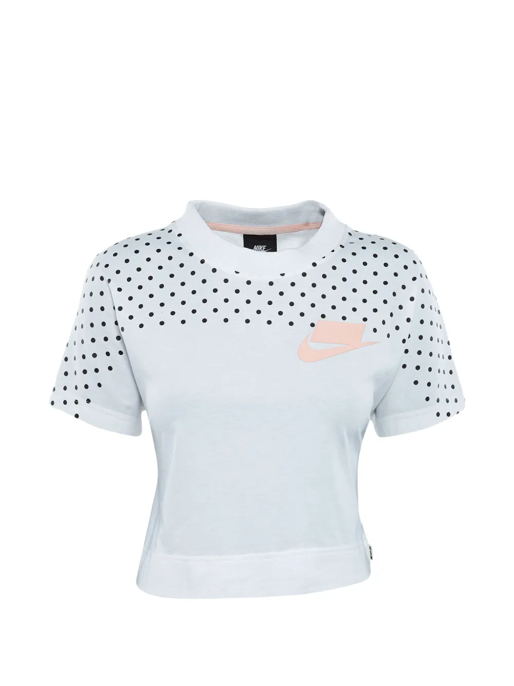 Nike polka-dot cropped T-shirt - Weiß