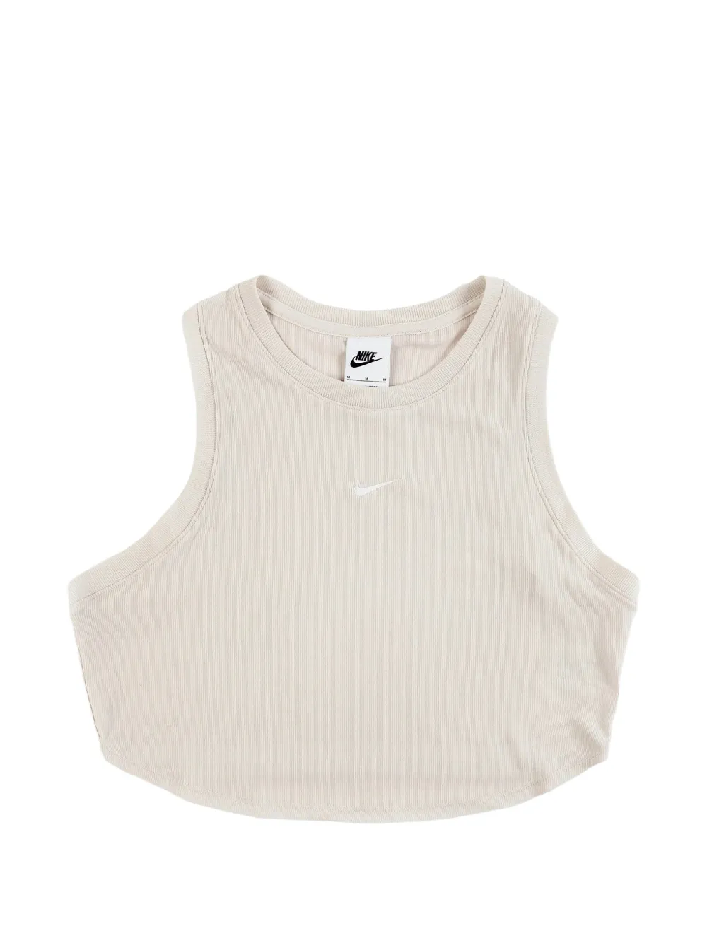 Nike ribbed cropped tank top - Nude