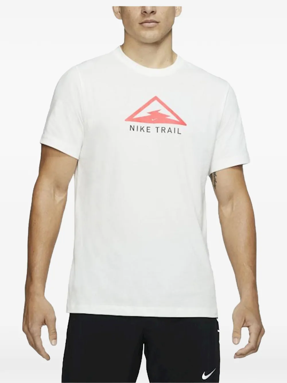 Nike Dri-fit Trail logo-print T-shirt - Weiß