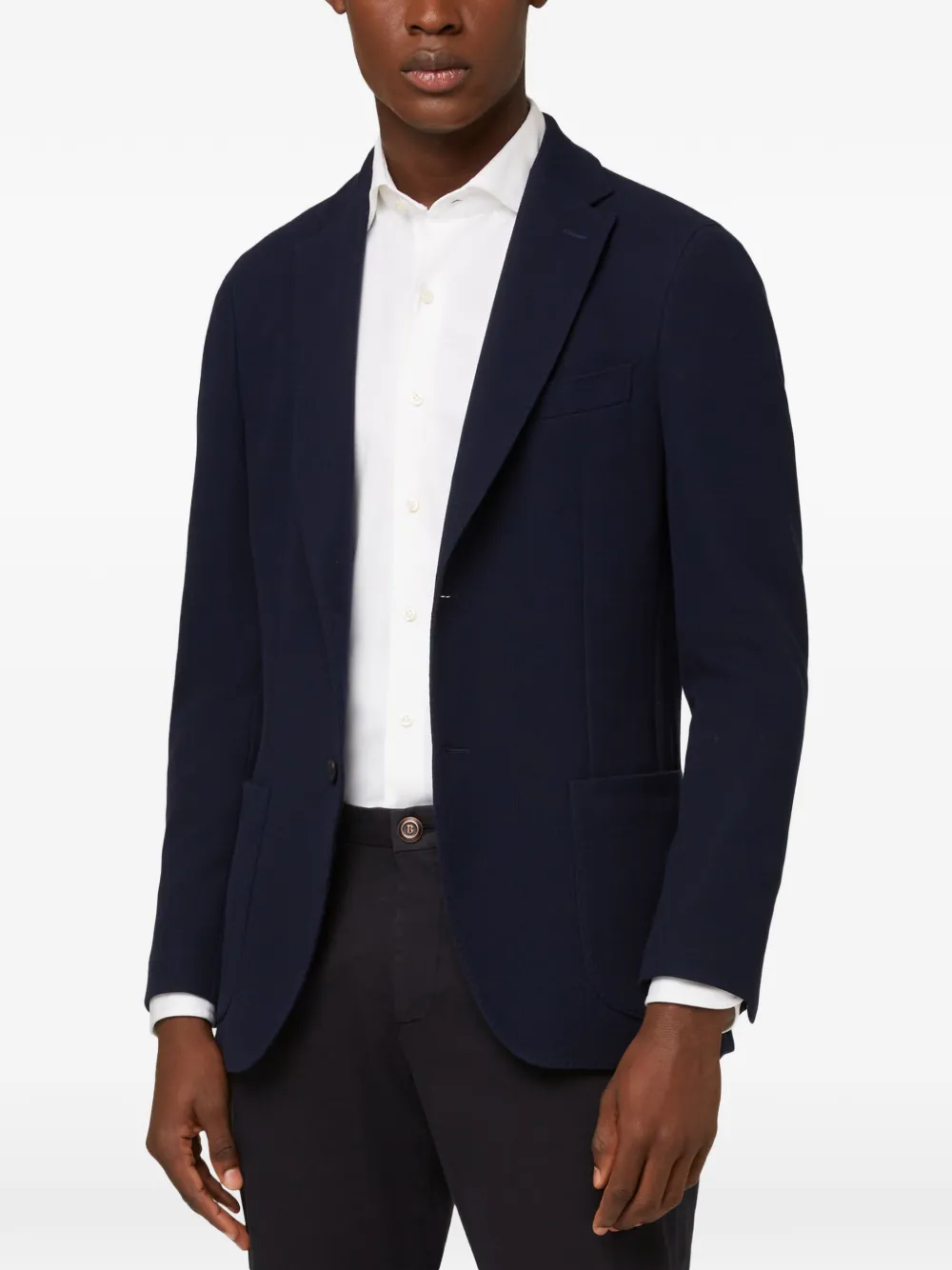 Boggi Milano Blazer met lange mouwen en knopen Blauw
