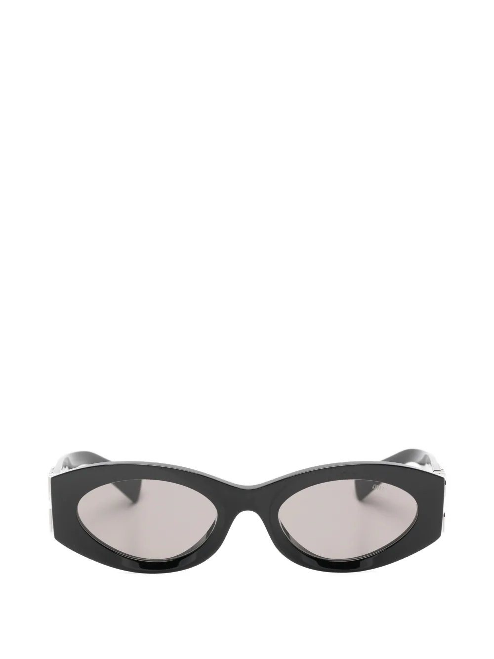 Miu Miu Eyewear logo-plaque sunglasses - Nero