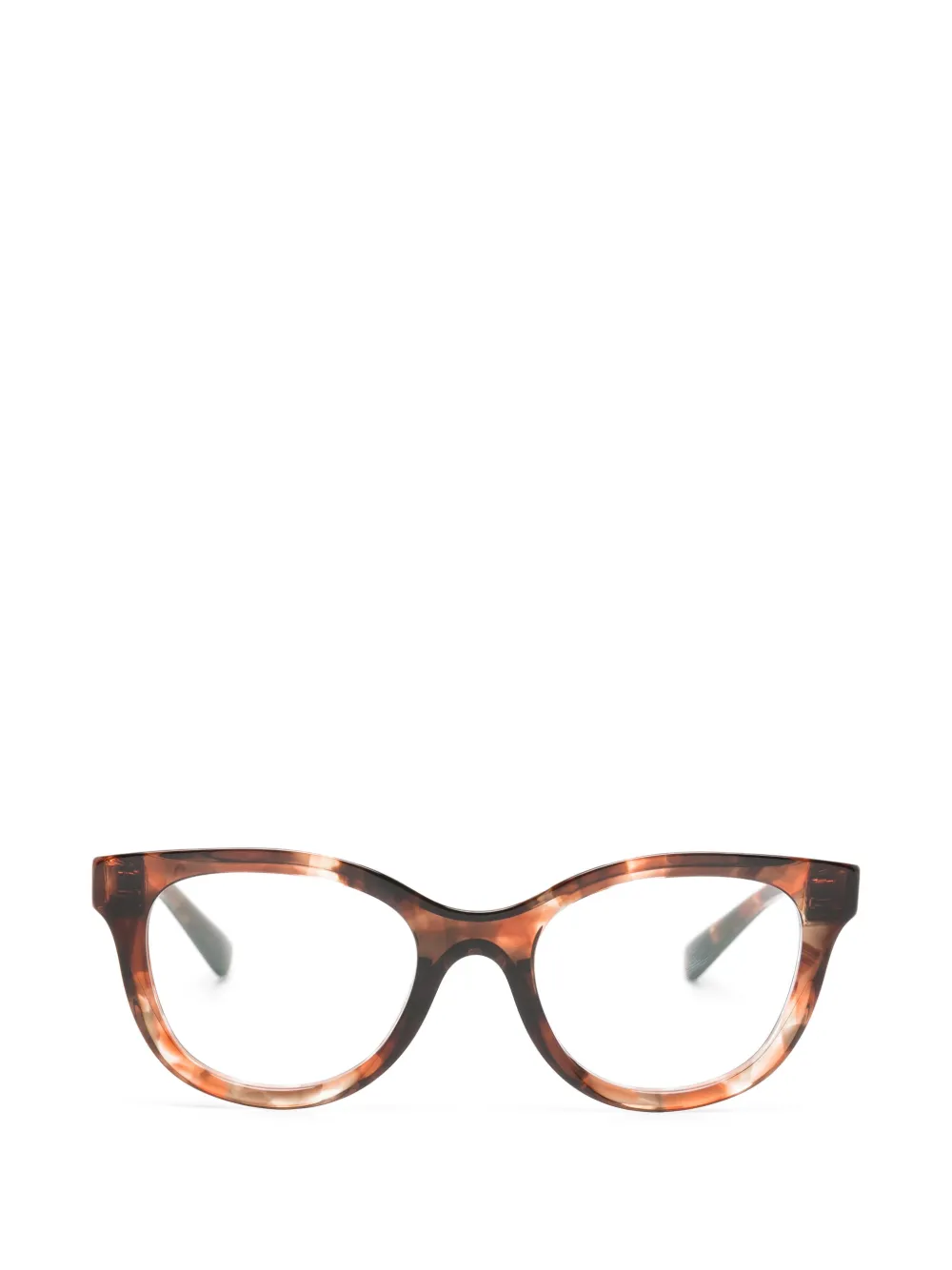 Dolce & Gabbana Eyewear tortoiseshell-effect cat-eye glasses - Marrone