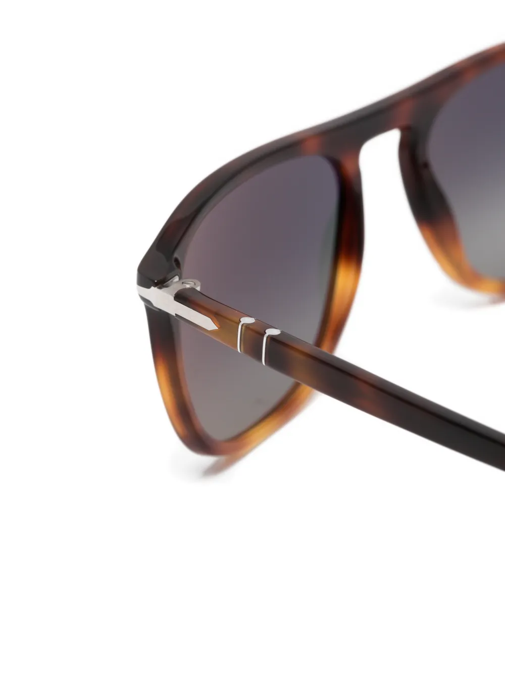 Persol Zonnebril met vierkant montuur Bruin