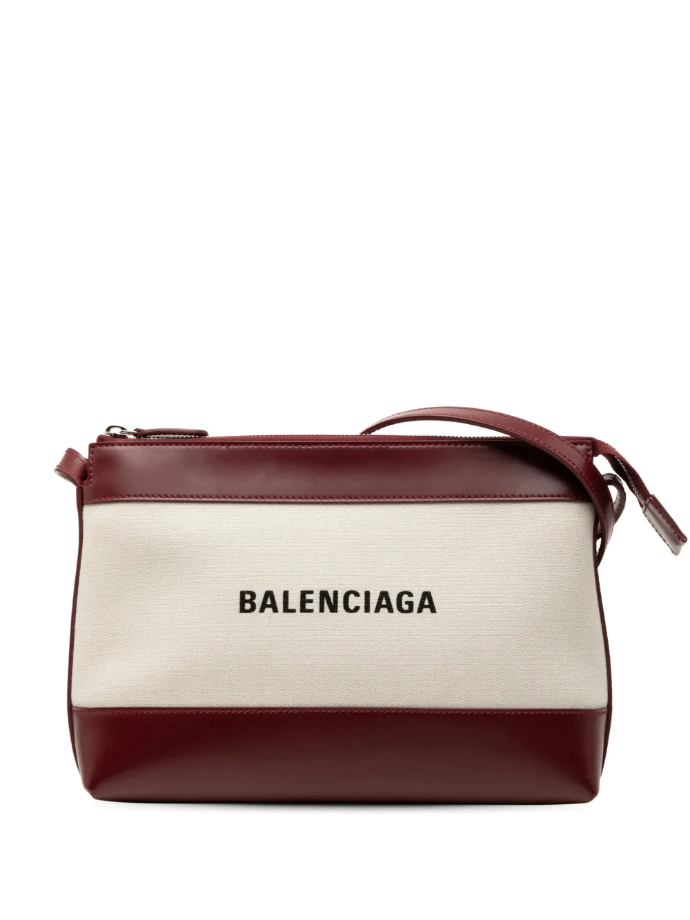 Balenciaga Pre-Owned 2021 Canvas Logo crossbody bag - Marrone