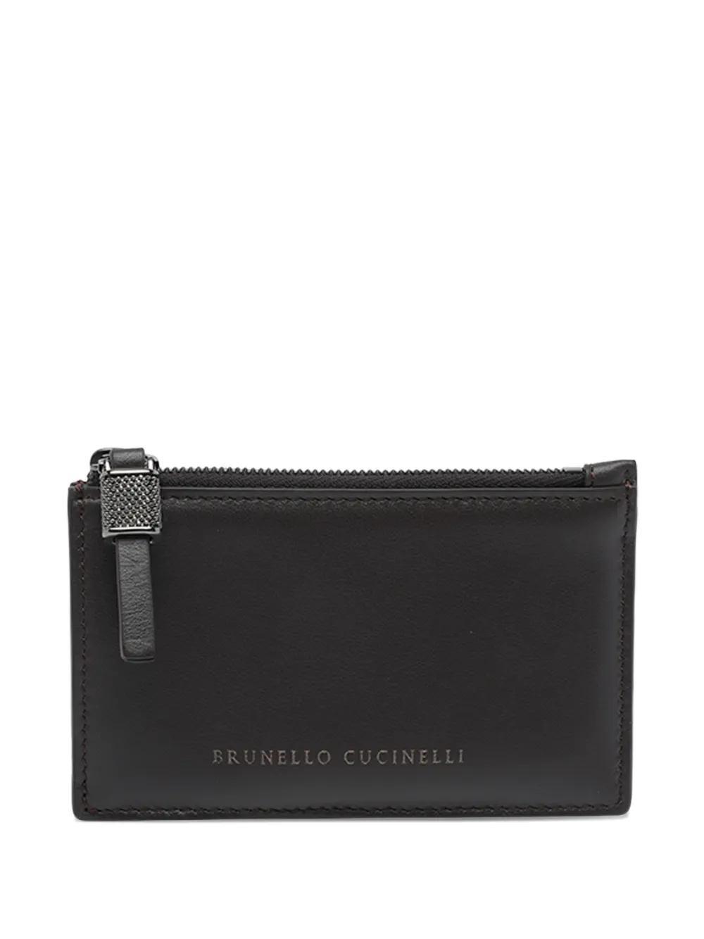 Brunello Cucinelli Monili-chain leather wallet - Nero