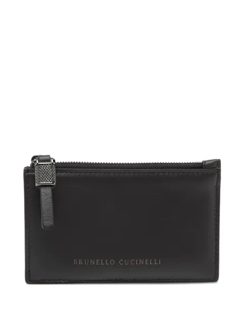 Brunello Cucinelli Monili-chain leather wallet