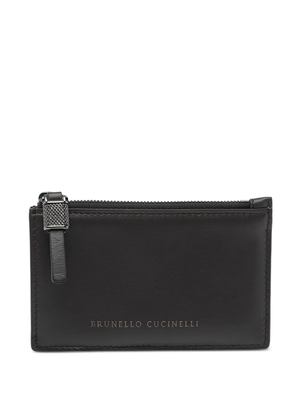 Brunello Cucinelli Monili-chain leather wallet - Nero