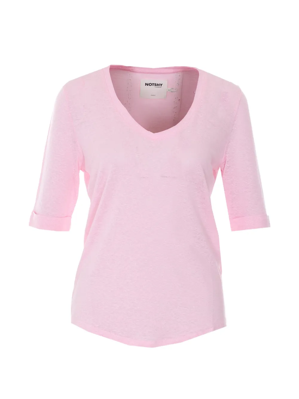 NOTSHY Romana V-neck T-shirt - Rosa