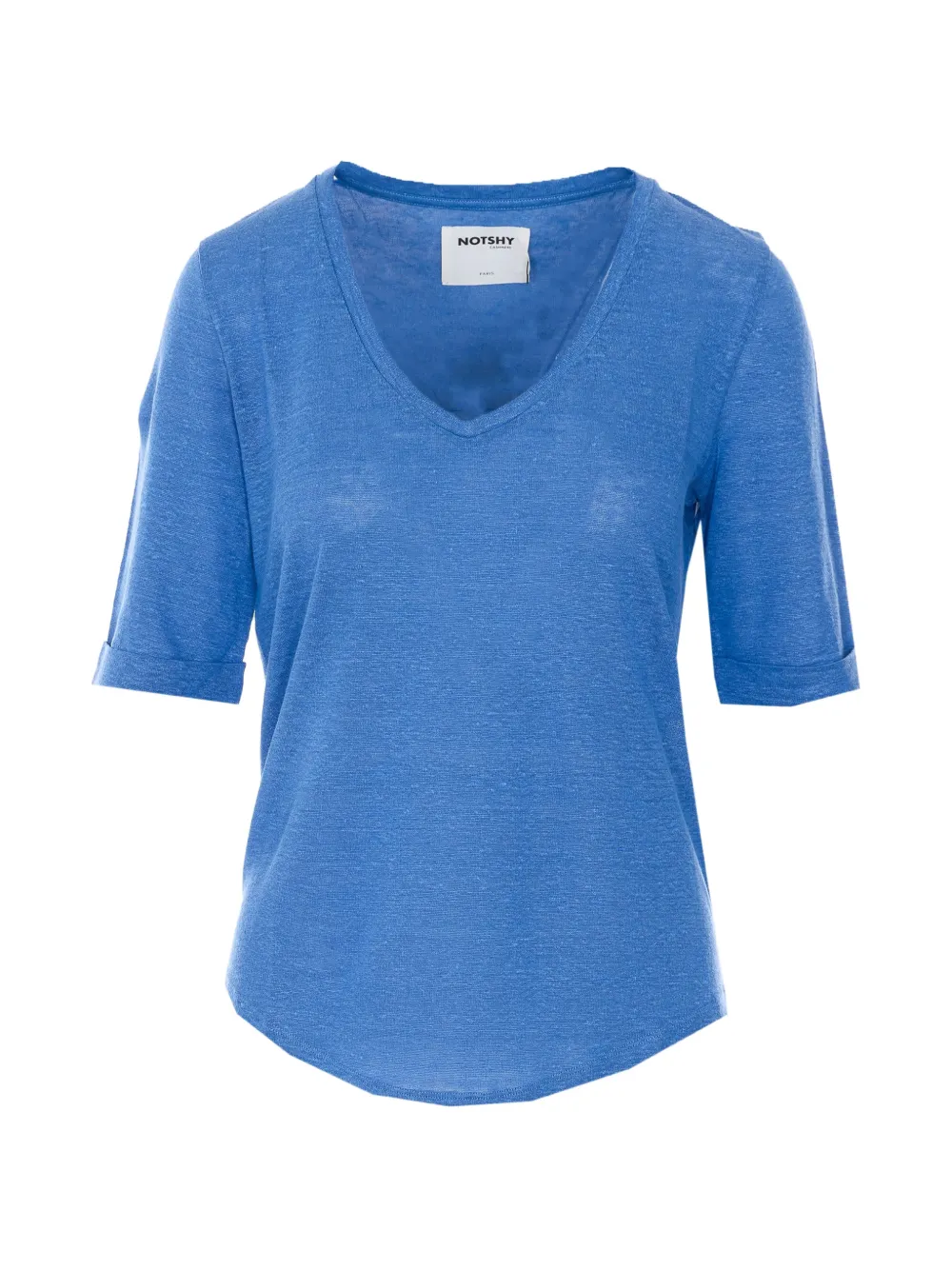 NOTSHY Romana V-neck T-shirt - Blu