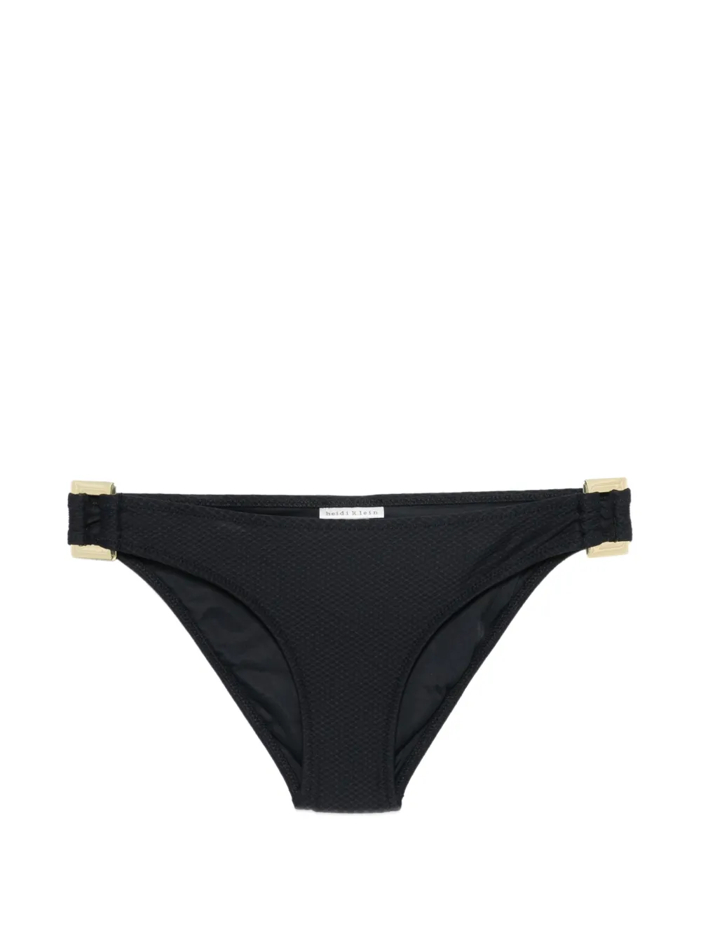 Heidi Klein Slip bikini con dettagli color oro - Nero