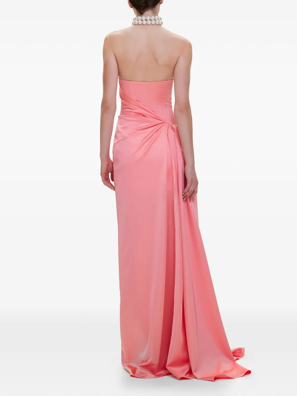 V:PM ATELIER Kira strapless maxi-jurk met gedrapeerd detail Roze