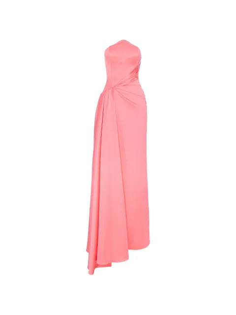 V:PM ATELIER Kira strapless draped-detailing maxi dress