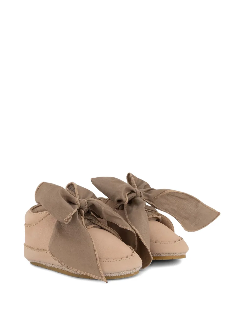 Donsje Lonny bow-detail nubuck sneakers - Toni neutri