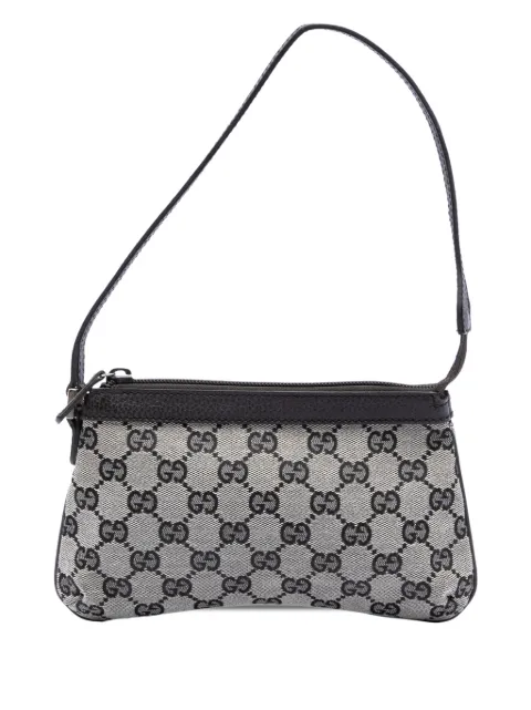 Gucci Pre-Owned 2016-2026 GG 캔버스 범블 비 참 포쉐트 숄더 백