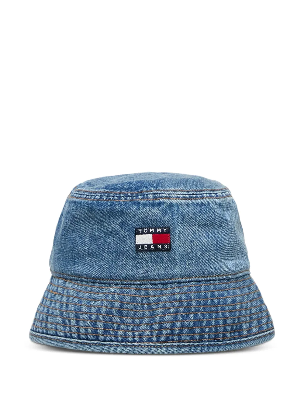 Tommy Jeans Heritage logo-patch denim bucket hat - Blu
