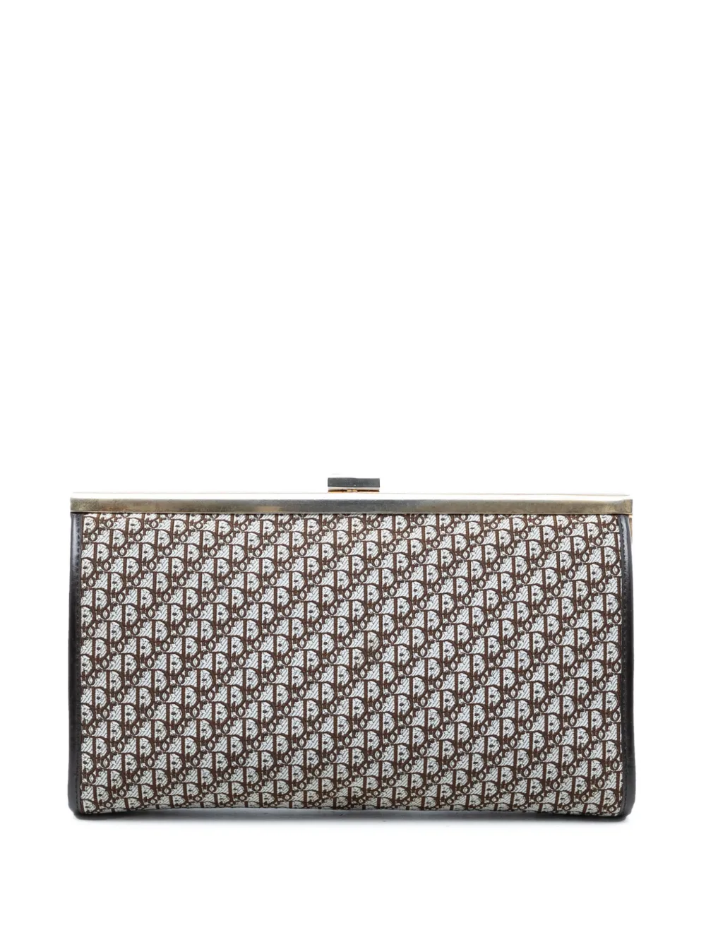 Christian Dior Pre-Owned 20th Century Diorissimo Trotter Canvas clutch bag - Braun
