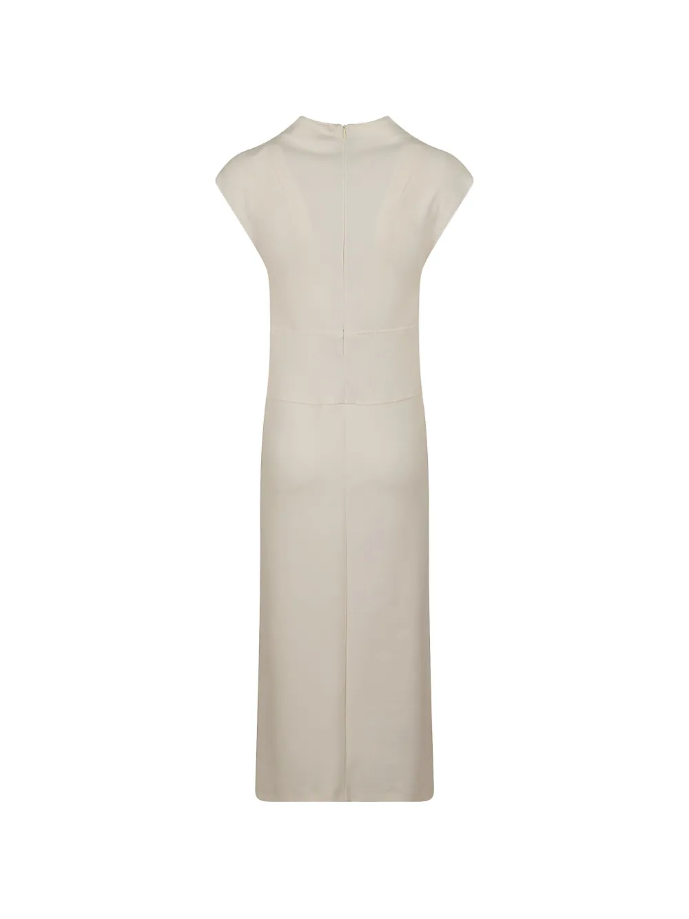 Max Mara Jurk met kapmouwen en vlakken Beige