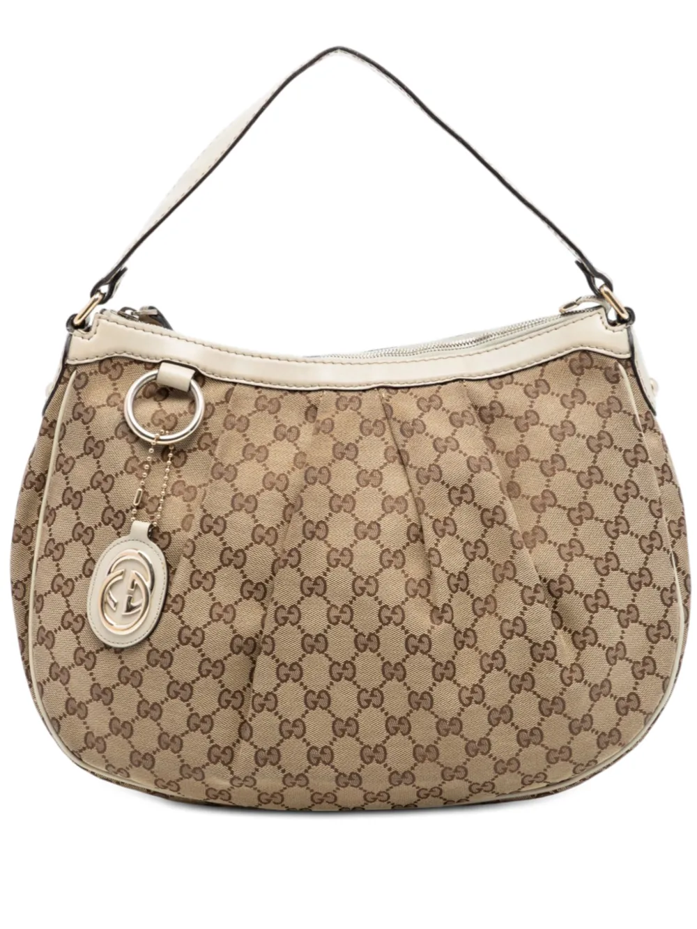 Gucci Pre-Owned 2016-2025 GG Canvas Sukey shoulder bag - Toni neutri