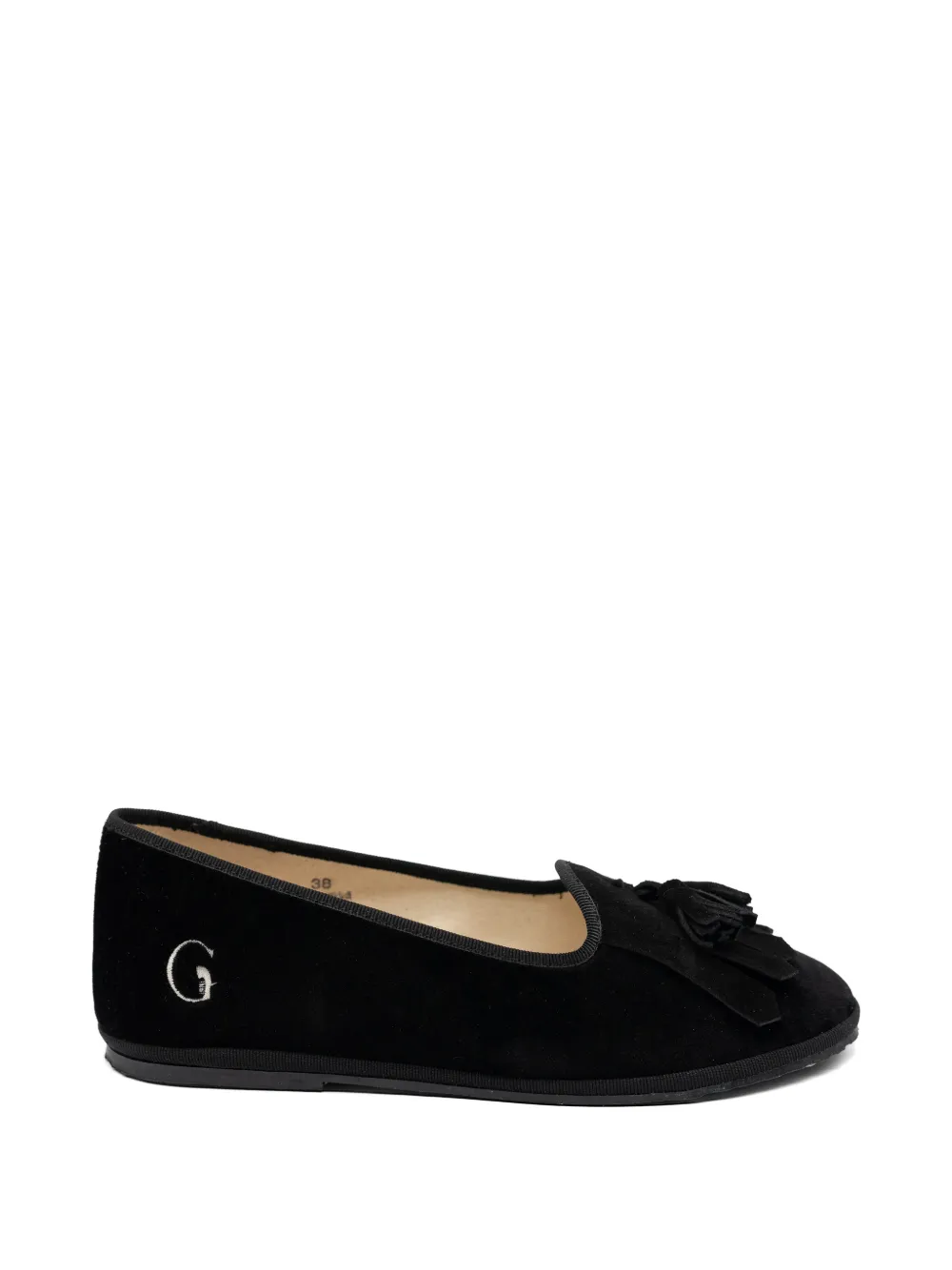 Gondolina Bigontina tassel-detail fringed loafers - Nero