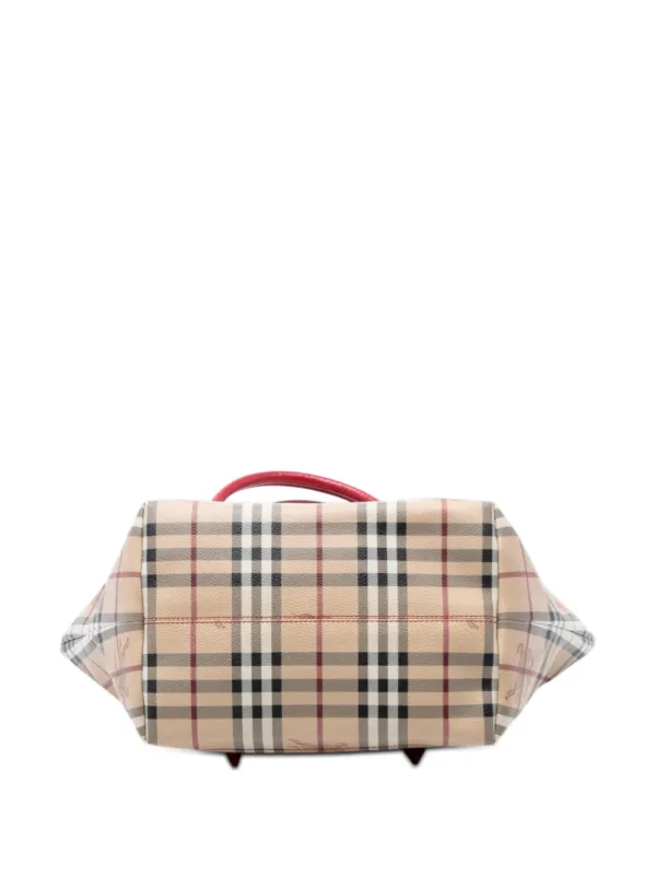 Burberry Pre-Owned 2000-2017 Small Haymarket Check Coated Canvas