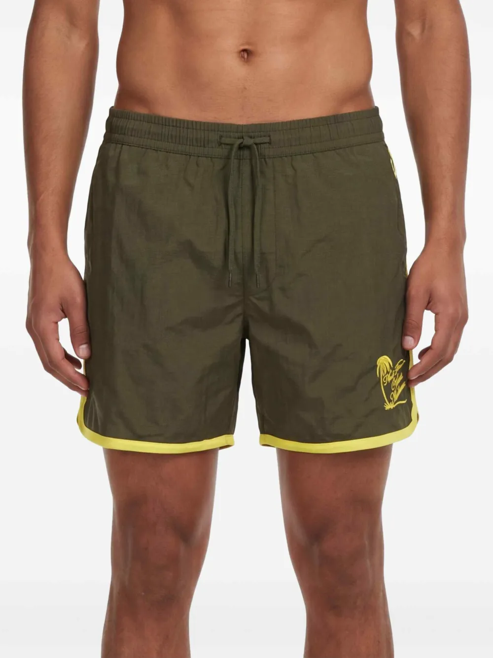 Drôle De Monsieur Shorts met logoprint Groen