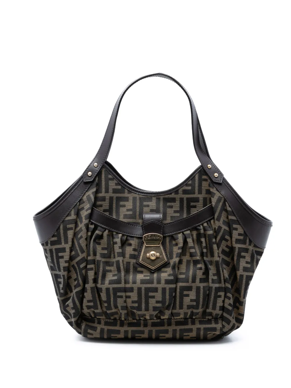 Fendi Pre-Owned 2010-2026 Zucca Canvas Chef tote bag - Marrone