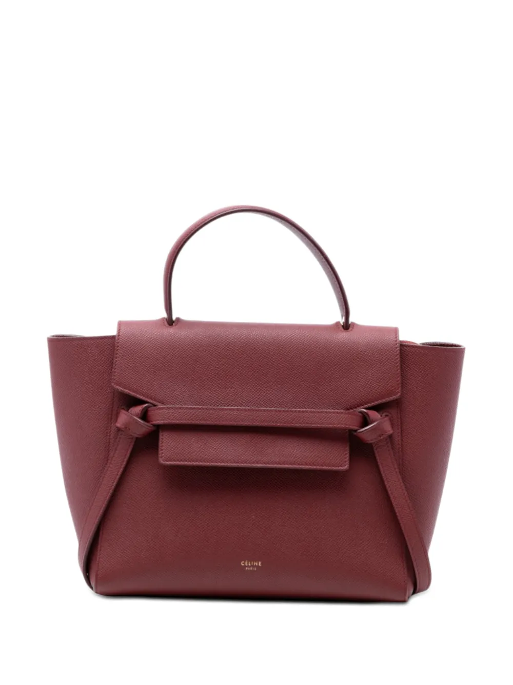 Celine Pre-Owned 2018 Micro Grained Calfskin Belt Bag satchel - Rosso