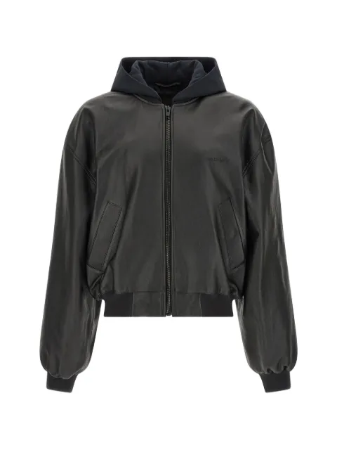 Balenciaga Salon de Couture leather bomber jacket