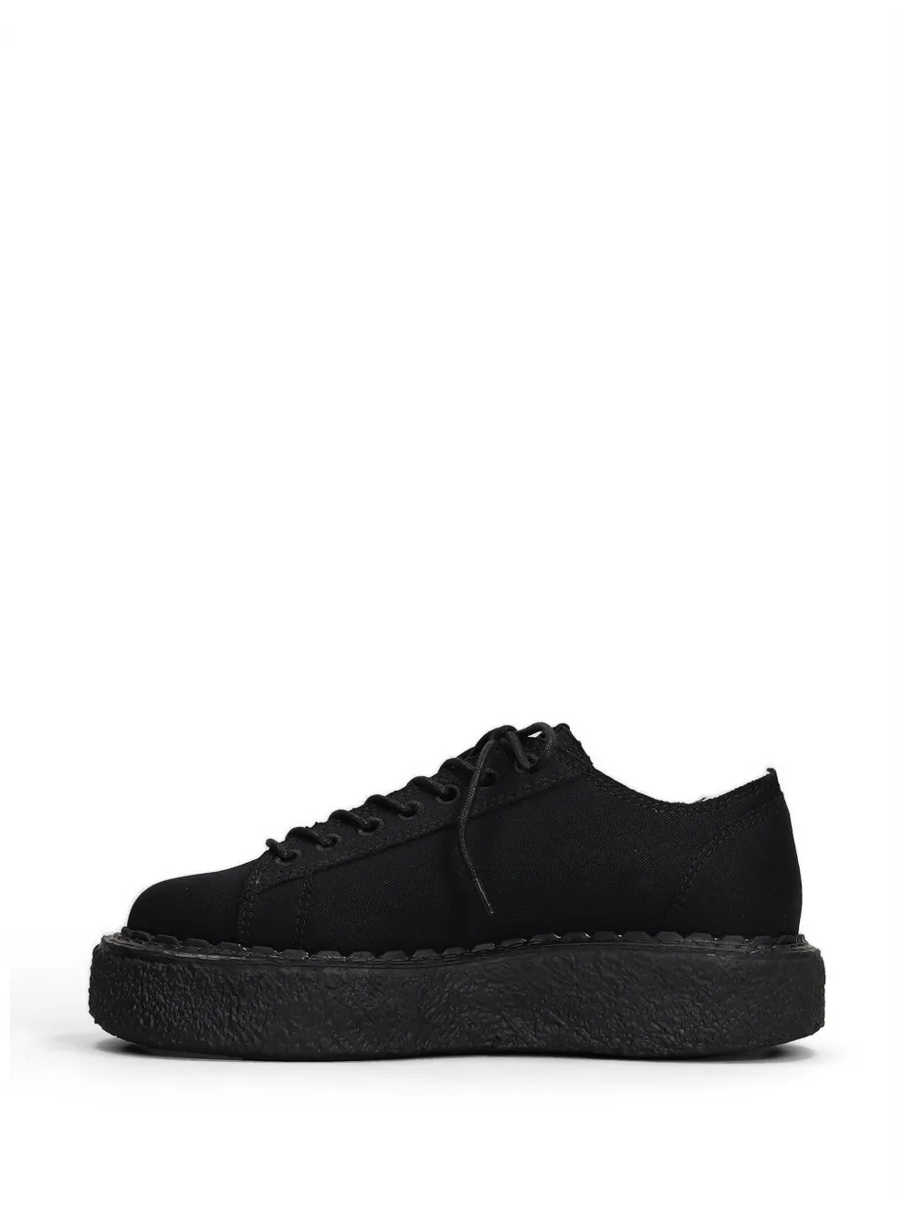 Maison MIHARA YASUHIRO Mark canvas platform sneakers Zwart