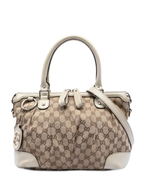Gucci Pre-Owned bolsa satchel Sukey de lona GG 2016-2025