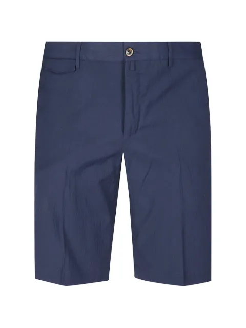 PT Torino button-fastening pleated cotton shorts