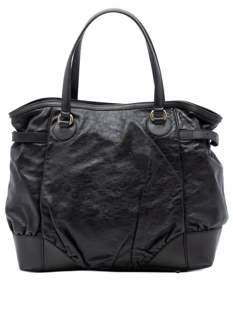 Gucci Pre-Owned tote Horsebit Full Moon de piel en relieve 2016-2026