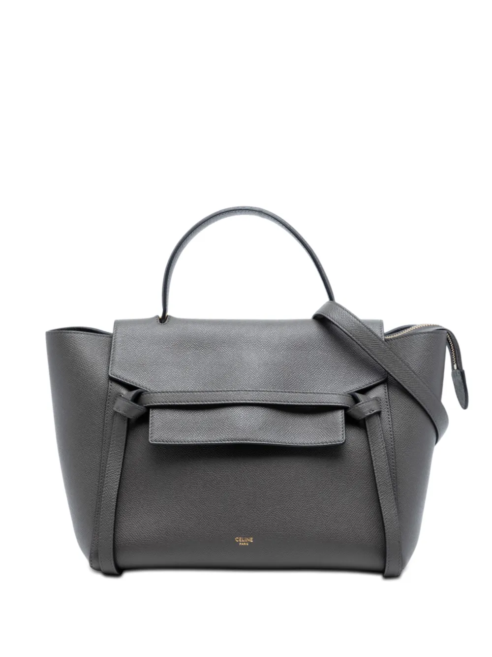 Celine Pre-Owned 2019 Mini Grained Calfskin Belt Bag satchel - Grigio