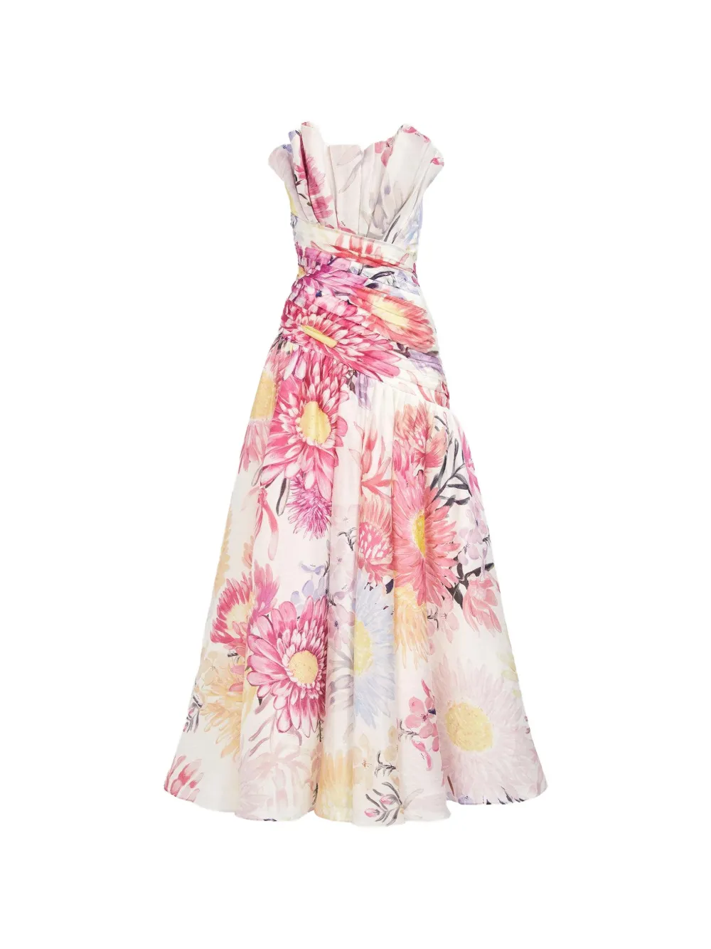 Aje Reflector floral-print maxi dress - Bianco