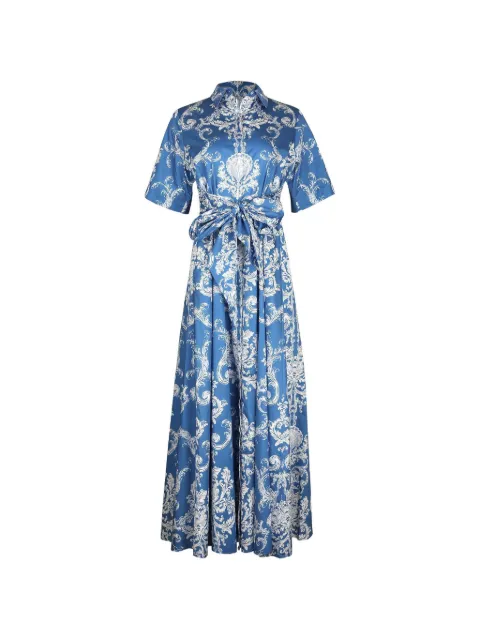 Borgo De Nor Posie Barocco-print maxi dress