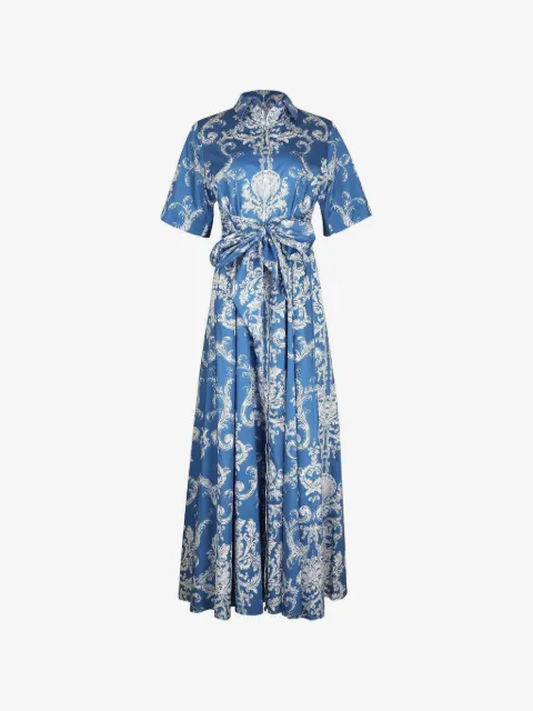 Borgo De Nor Posie Maxikleid mit Barocco-Print