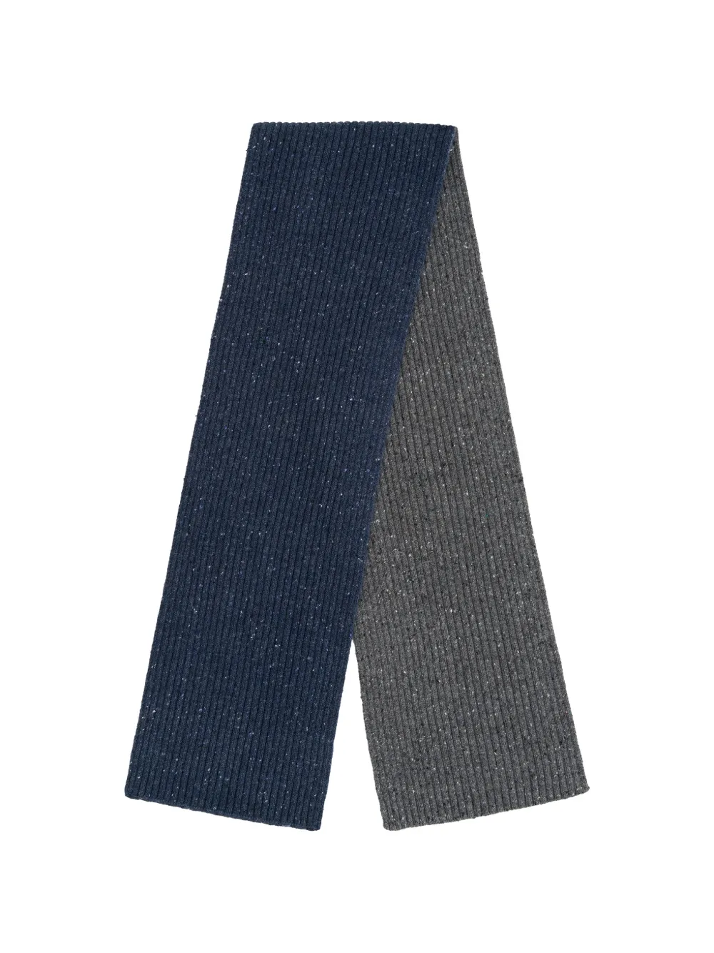 Gosha Rubchinskiy ribbed-knit flecked scarf - Blu