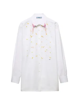 Prada Poplin button-fastening Shirt | White | FARFETCH RO