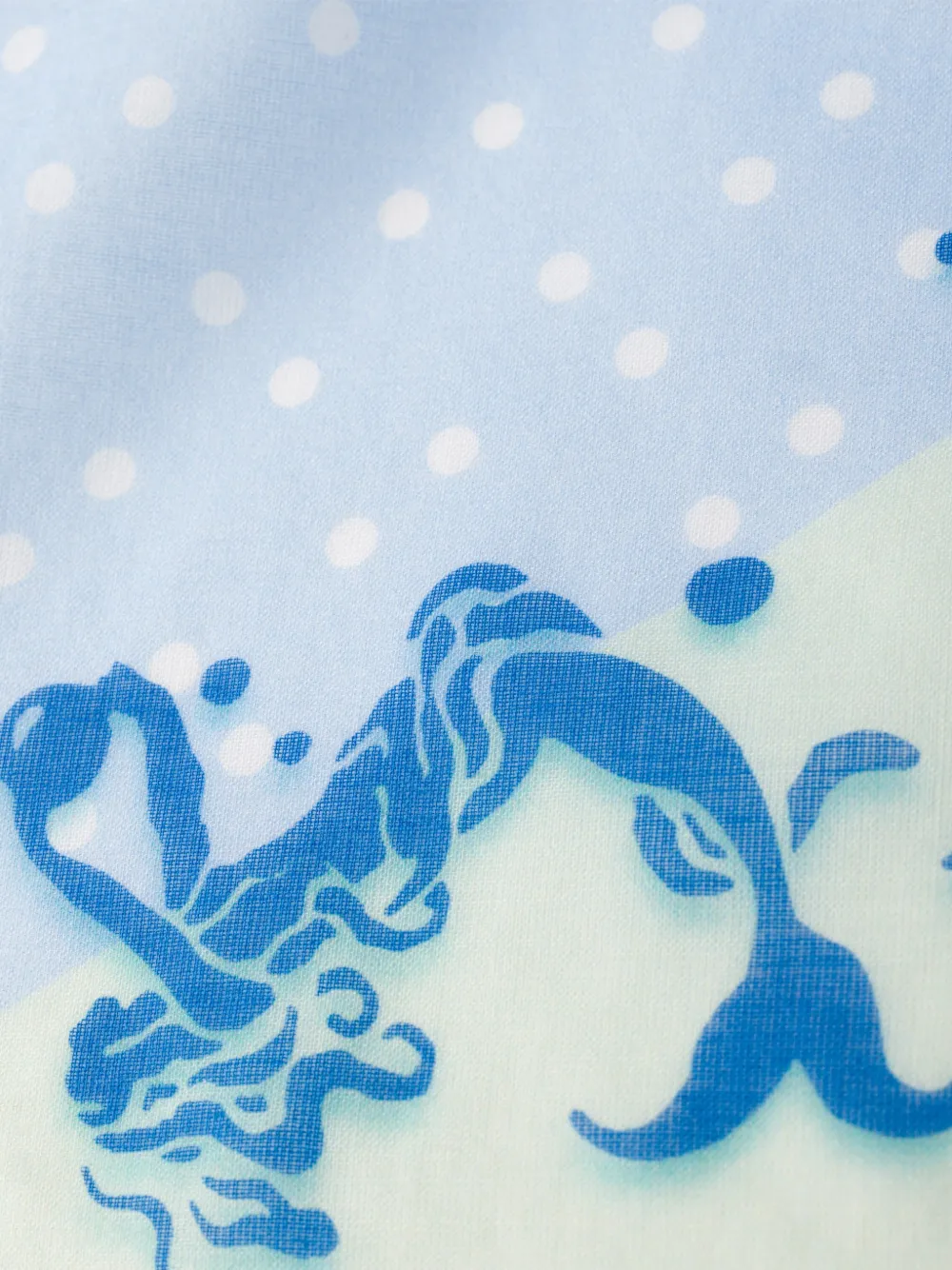Prada Katoenen wikkeldoek met print Blauw