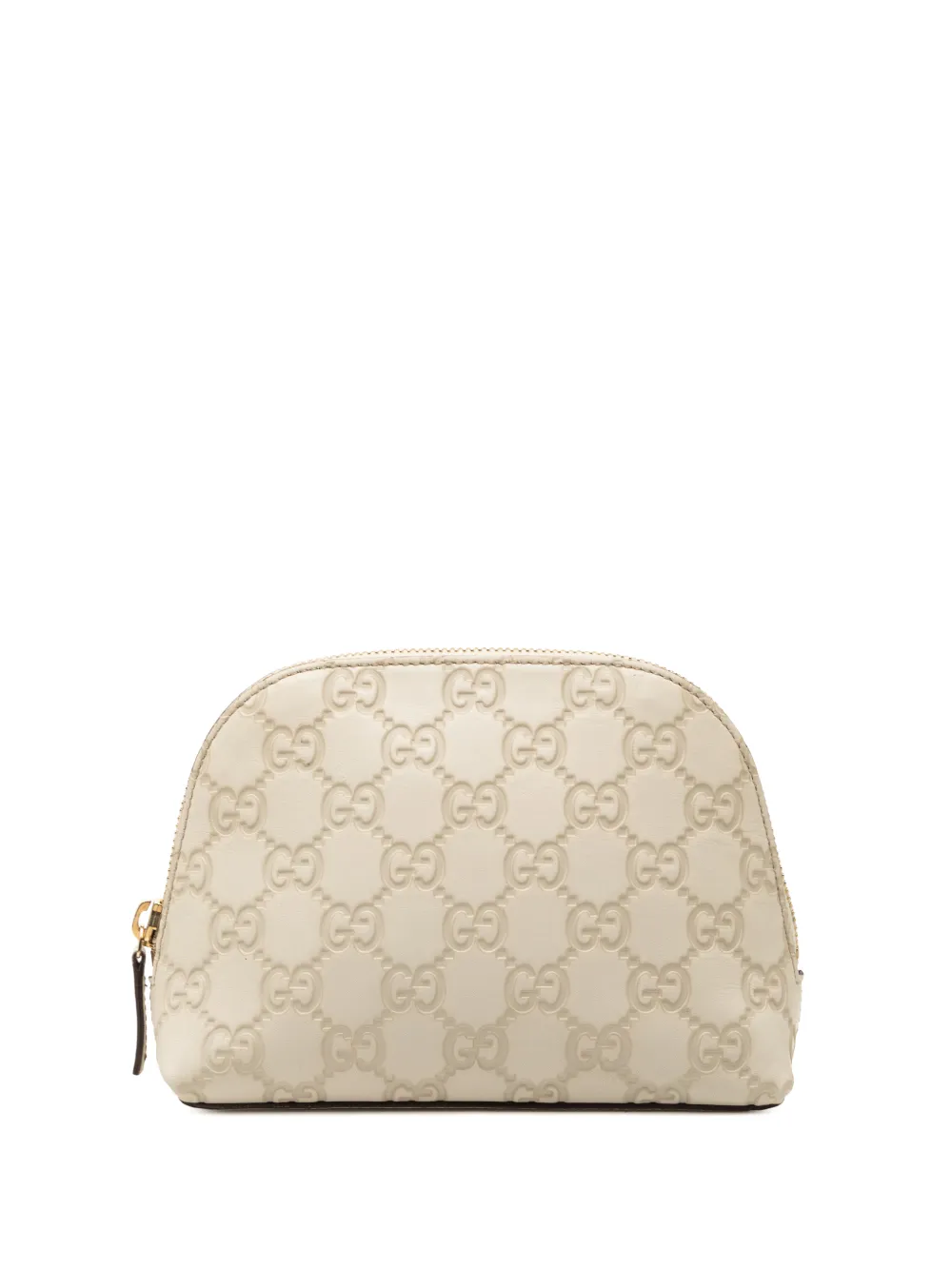 Gucci Pre-Owned 2000-2015 Guccissima pouch - Bianco