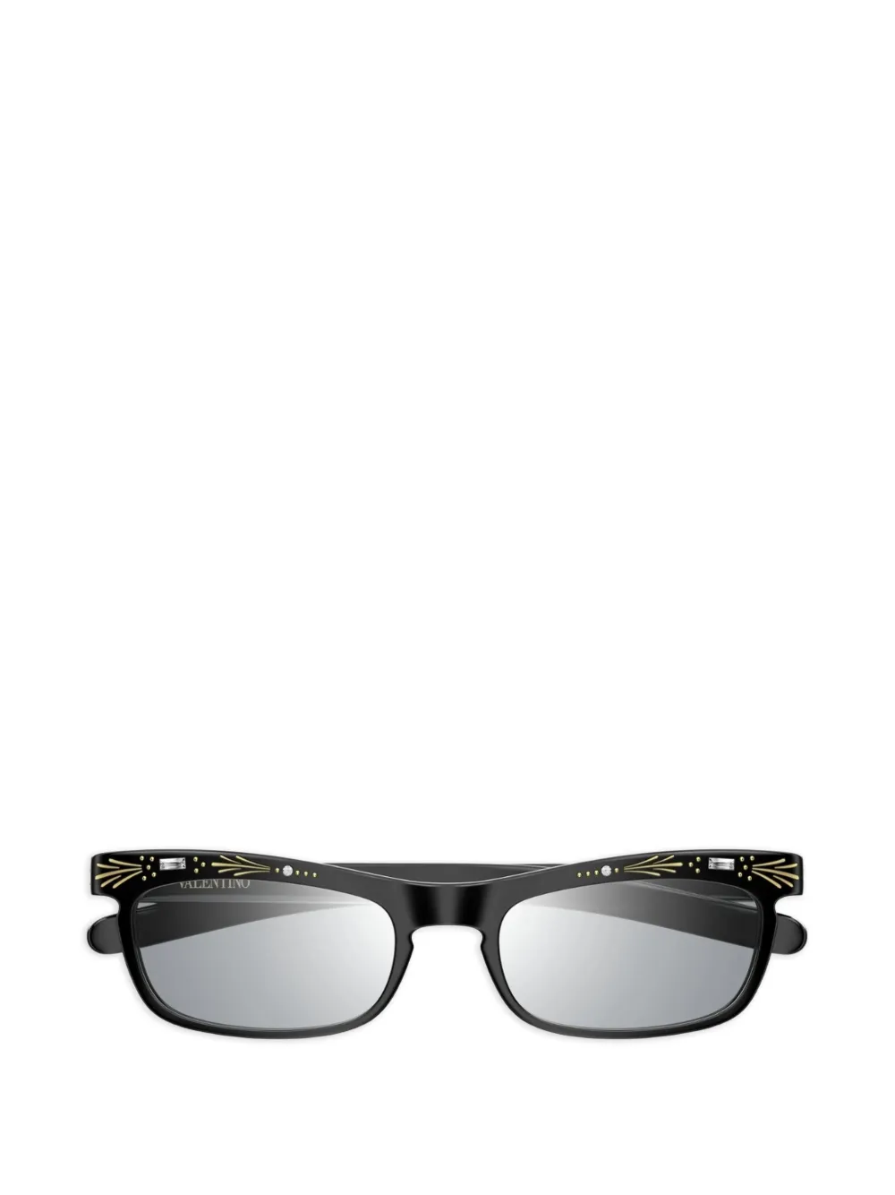 Valentino Garavani VLogo Signature crystal-embellished sunglasses - Schwarz