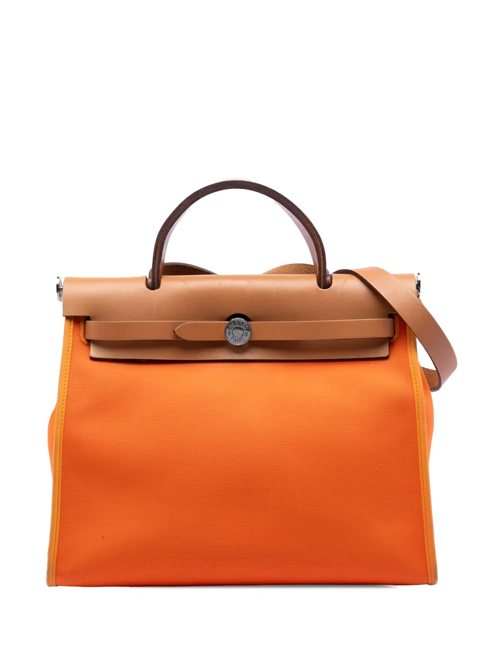 Hermès Pre-Owned 2014 Toile Herbag Zip 31 satchel - Arancione
