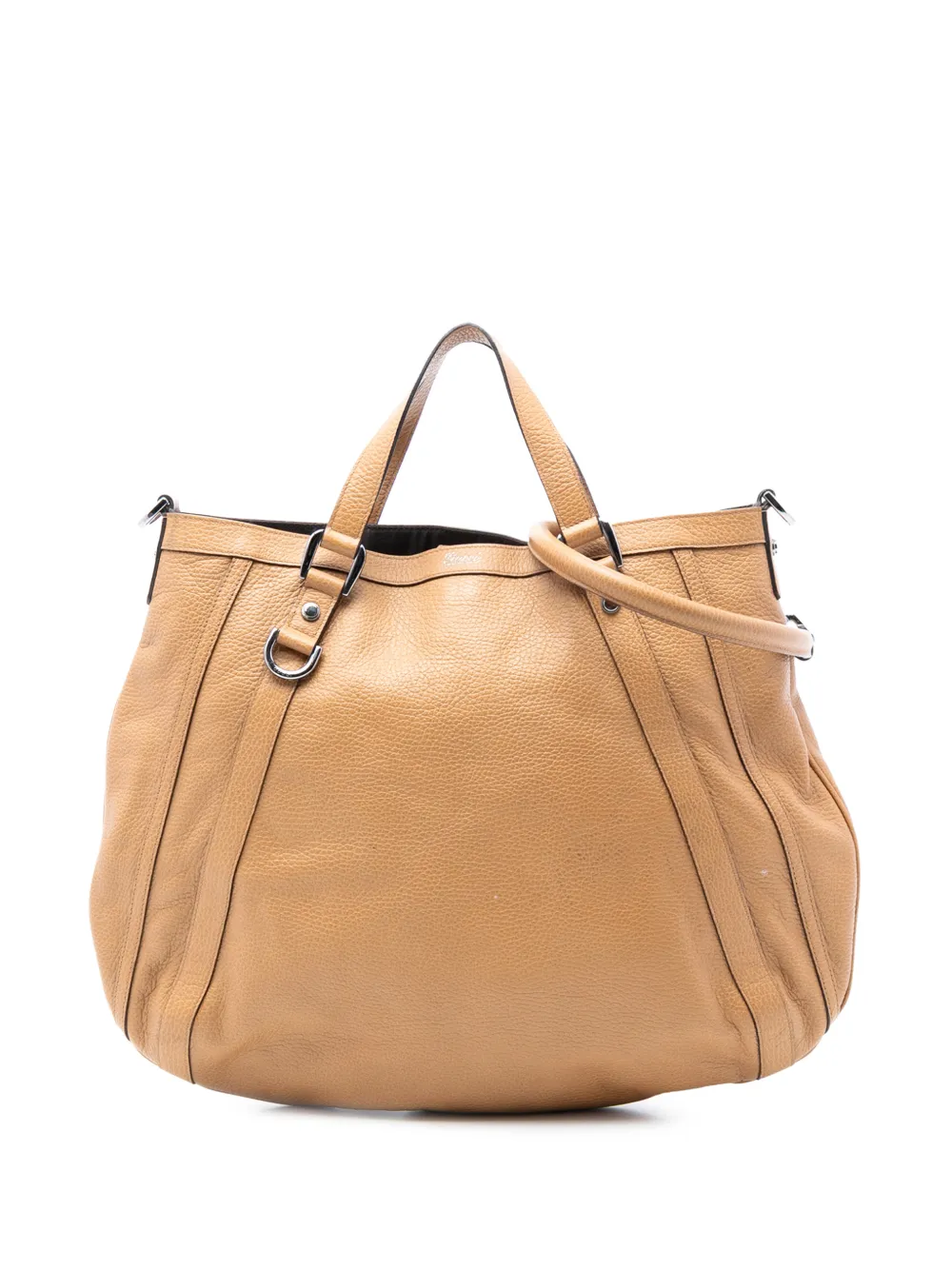 Gucci Pre-Owned 2016-2026 Leather Abbey D Ring satchel - Marrone