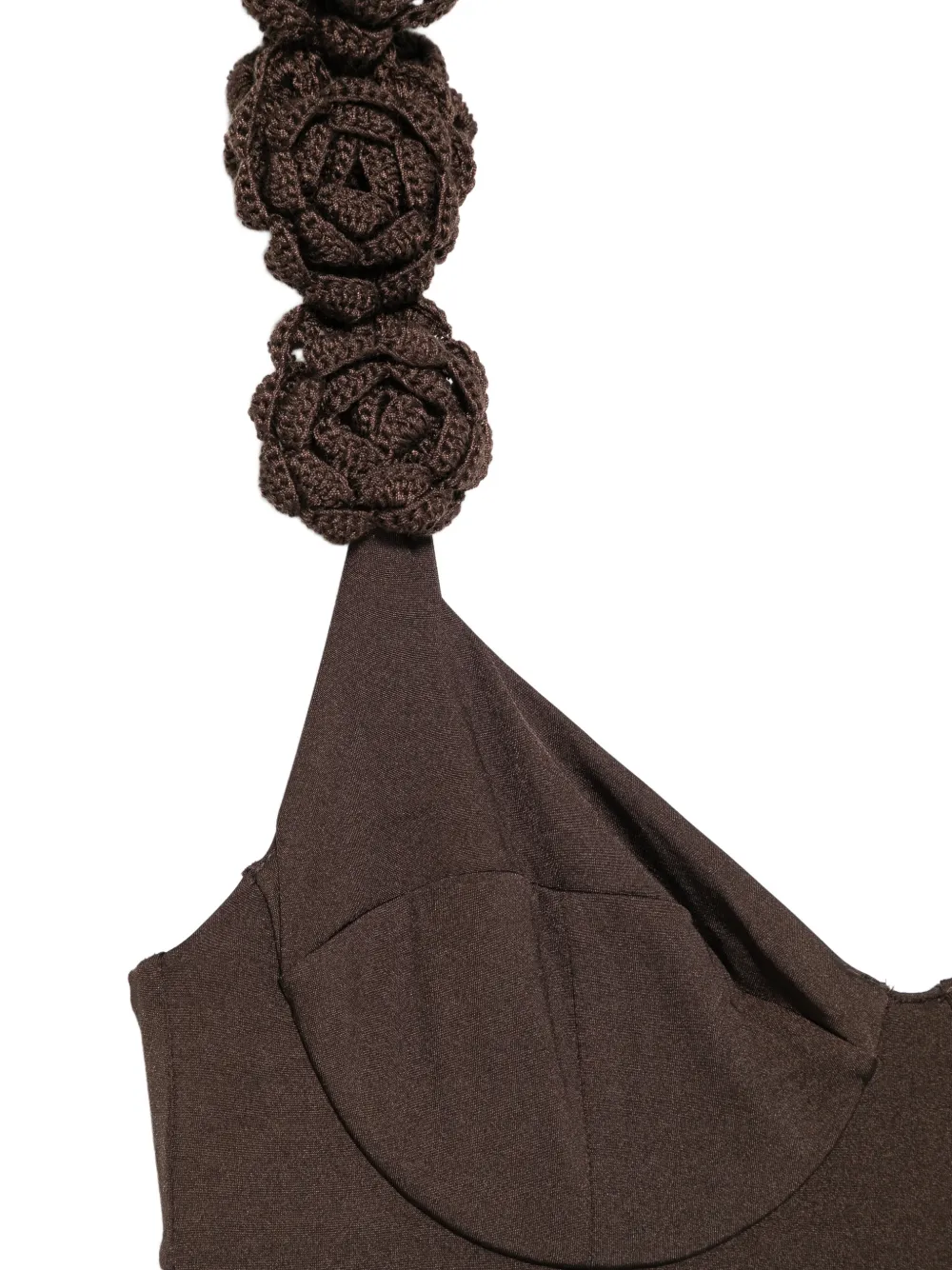 TWINSET Badpak met bloemenpatch Bruin