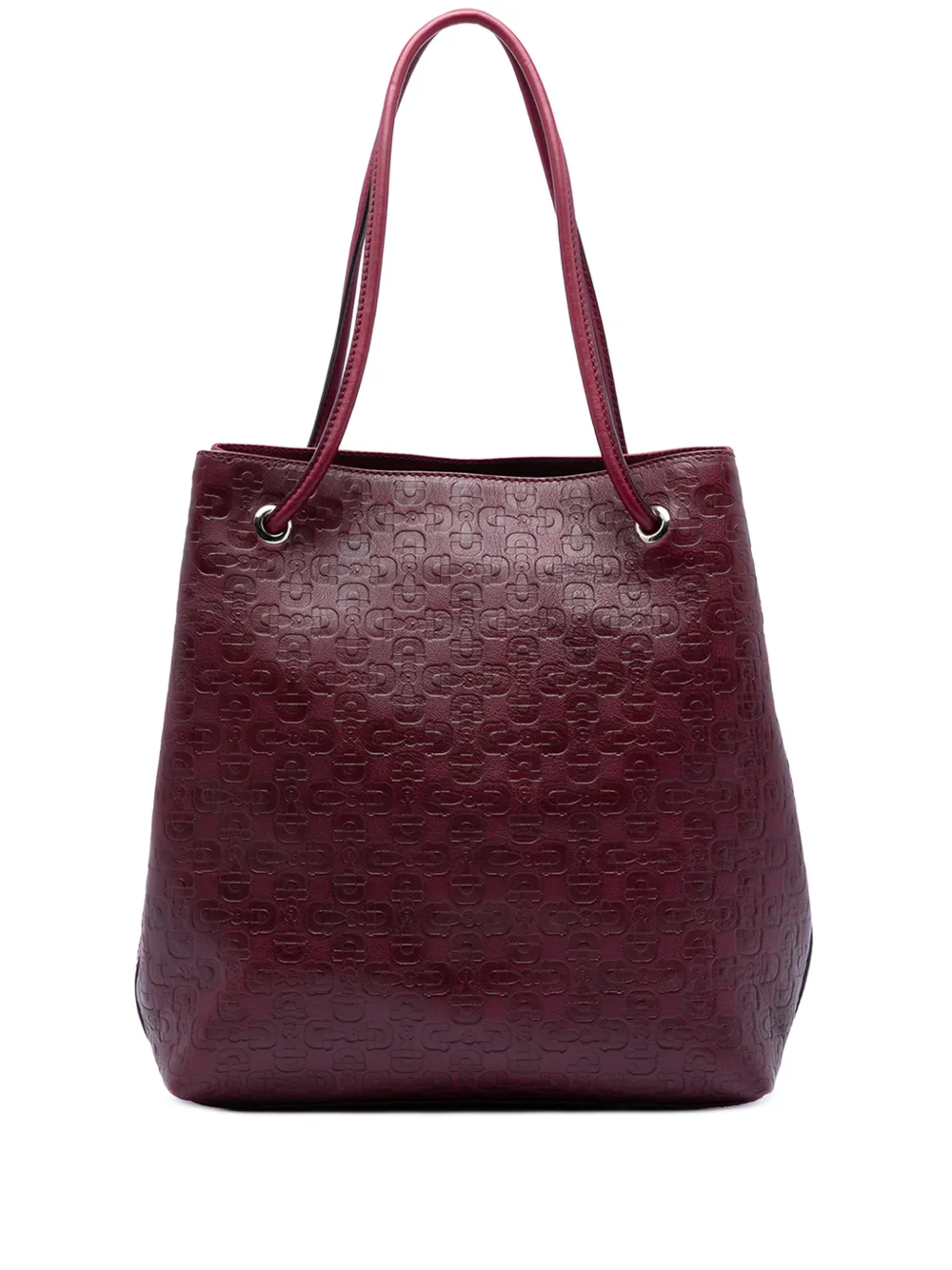 Gucci Pre-Owned 2016-2026 Horsebit Embossed Leather Gifford tote bag - Rosso