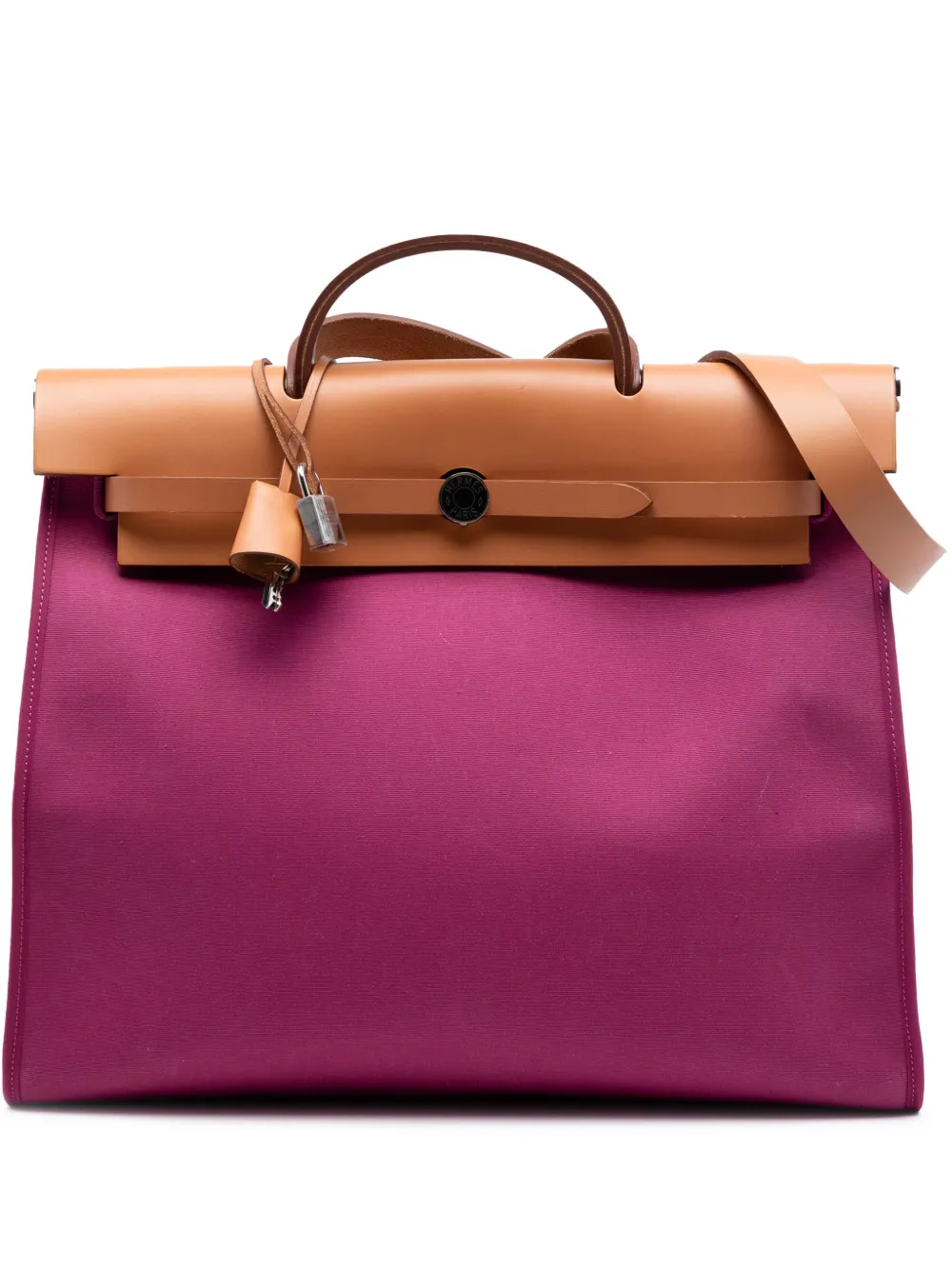 Hermès Pre-Owned 2012 Toile Herbag Zip 39 satchel - Marrone