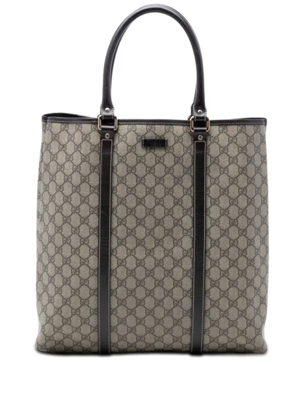 Gucci Pre-owned 2016-2026 GG Supreme Joy Vertical Tote Bag in Neutrals