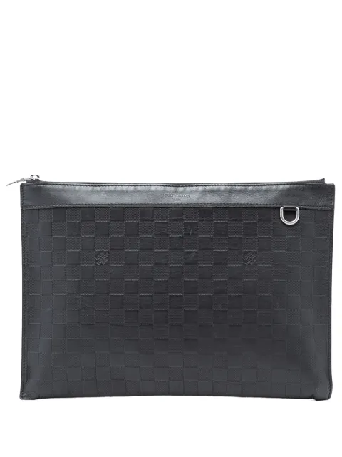 Louis Vuitton Pre-Owned 2020 Damier Infini Pochette Discovery GM clutch bag
