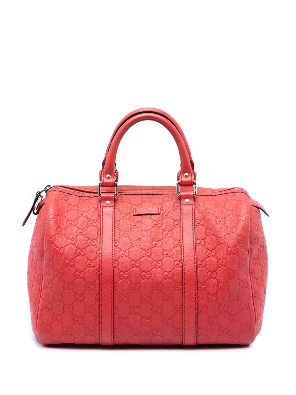 Gucci Pre-Owned 2016-2025 Medium Guccissima Joy boston bag - Rosso